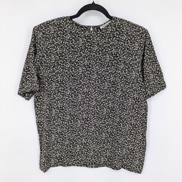 Nora Noh Tops - Vintage Nora Noh Top Women Size M 100% Silk Floral Botanical Fairy 80s Whimigoth